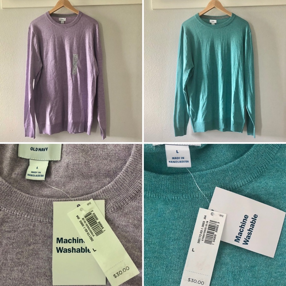NWT light weight sweaters Large-Men